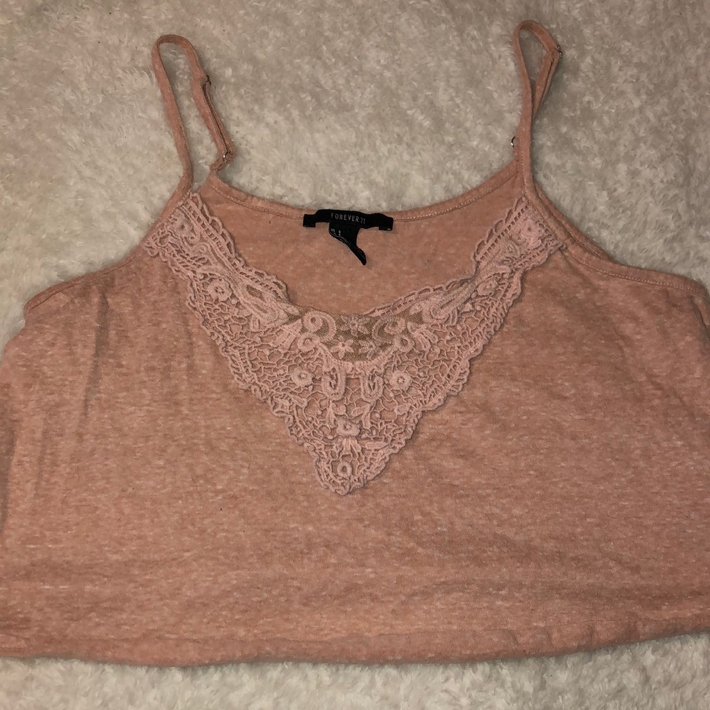 Pastel pink crop top